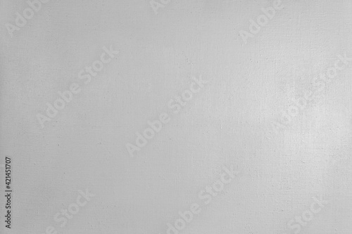 creative background: whitewashed primed linen for oil painting, stains of white primer paint