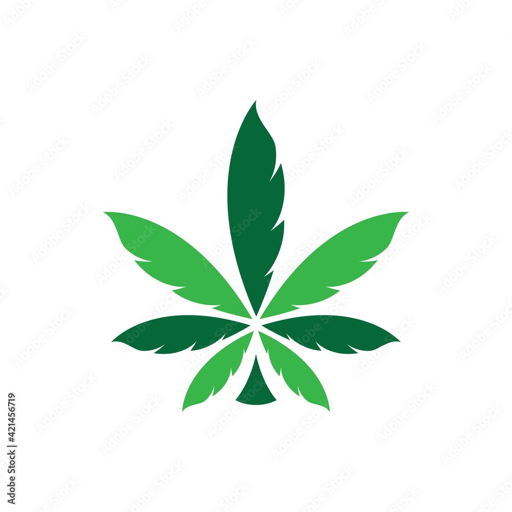 Cannabis logo images illustration
