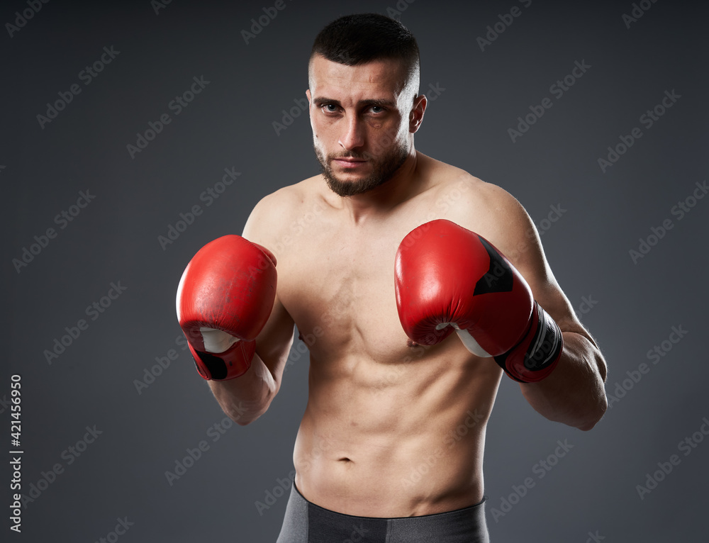MMA fighter training MMA fighter training