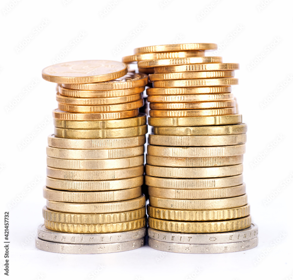 A pile of coins A pile of coins