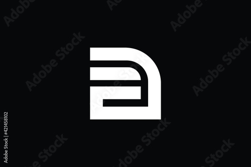 DE logo letter design on luxury background. ED logo monogram initials letter concept. DE icon logo design. ED elegant and Professional letter icon design on black background. D E ED DE