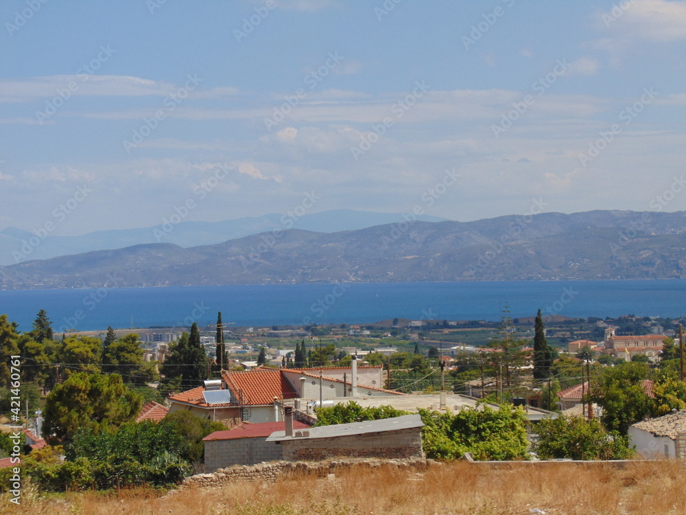 City of Patras viewed from Patras Castle, Greece