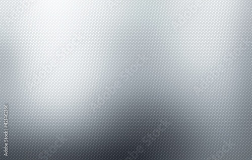 Metal grey smooth texture covered small dots grid pattern. Abstract empty background.