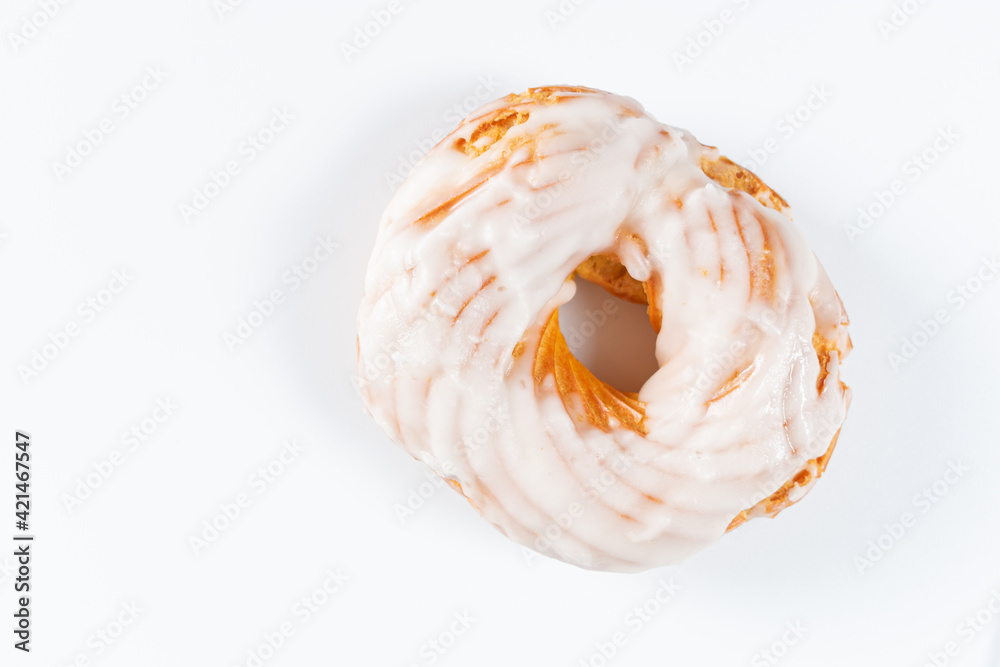 Sweet donut on white background Sweet donut on white background
