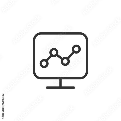 Trading thin line icon.