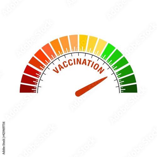 Medicine concept illustration. Abstract measuring scale of meter