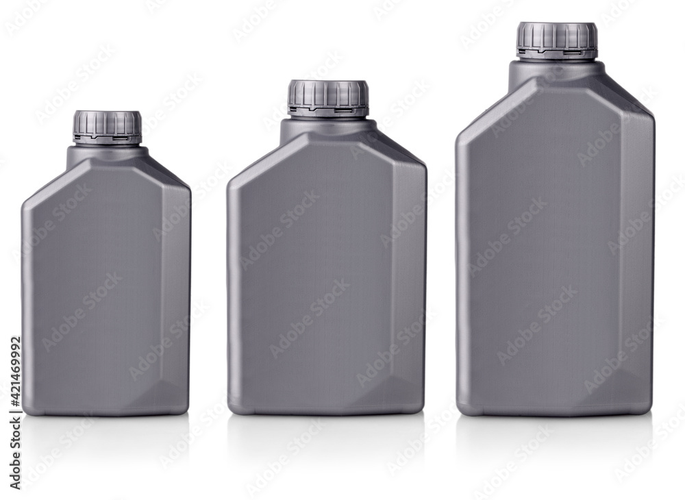 Gray plastic canes isolated on white background Gray plastic canes isolated on white background