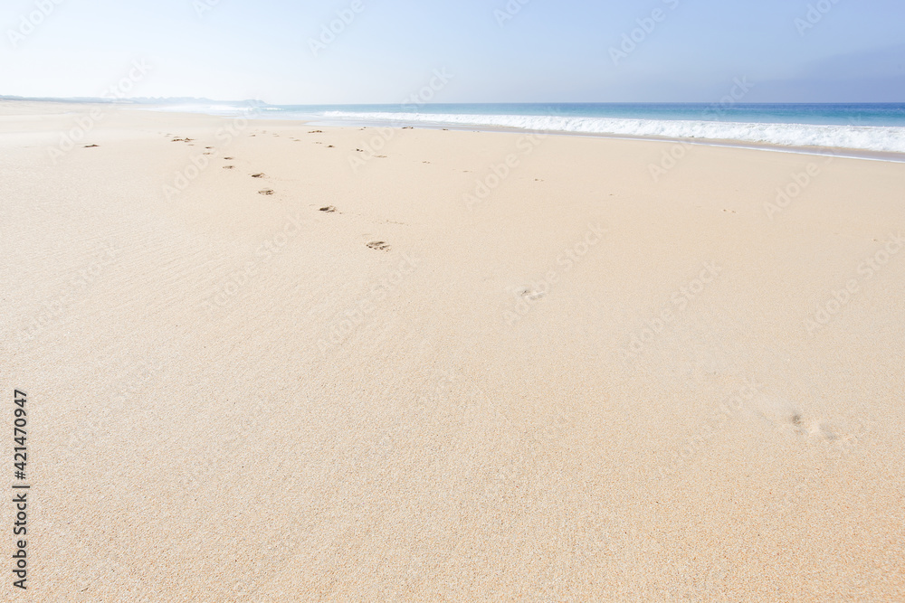 Peniche, Portugal Perfect beach with white sand and ocean Peniche, Portugal Perfect beach with white sand and ocean