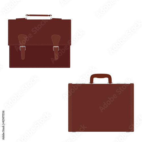 Fashion men's leather bag, briefcase, diplomat