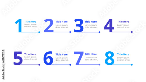 Ten elements for infographic. Template for diagram, graph, presentation and chart. Business concept with 10 options, parts, steps or processes. Data visualization.