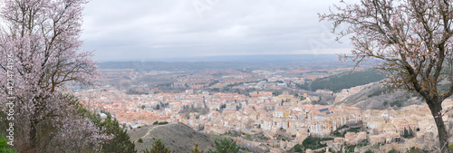 Panoramic view of Cuenca (Spain) taking from the hill of Socorro viewpoint (Cerro del Socorro).