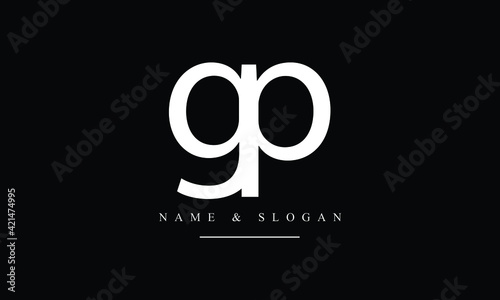 PG, GP, P, G abstract letters logo monogram