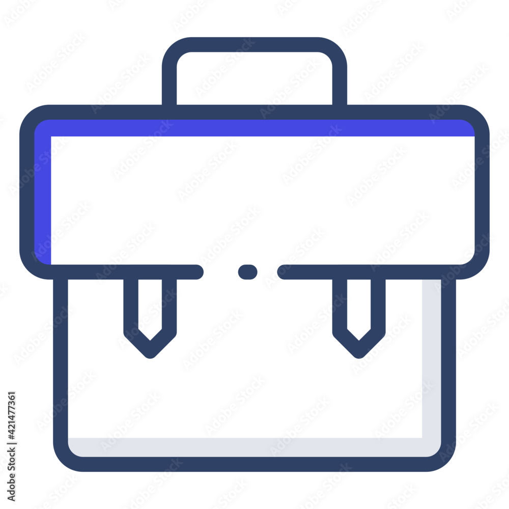An outline design, icon of office bag