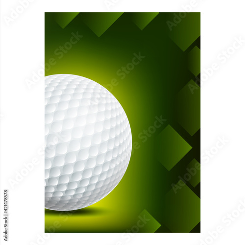 Golf Sport Annual Event Advertise Poster Vector
