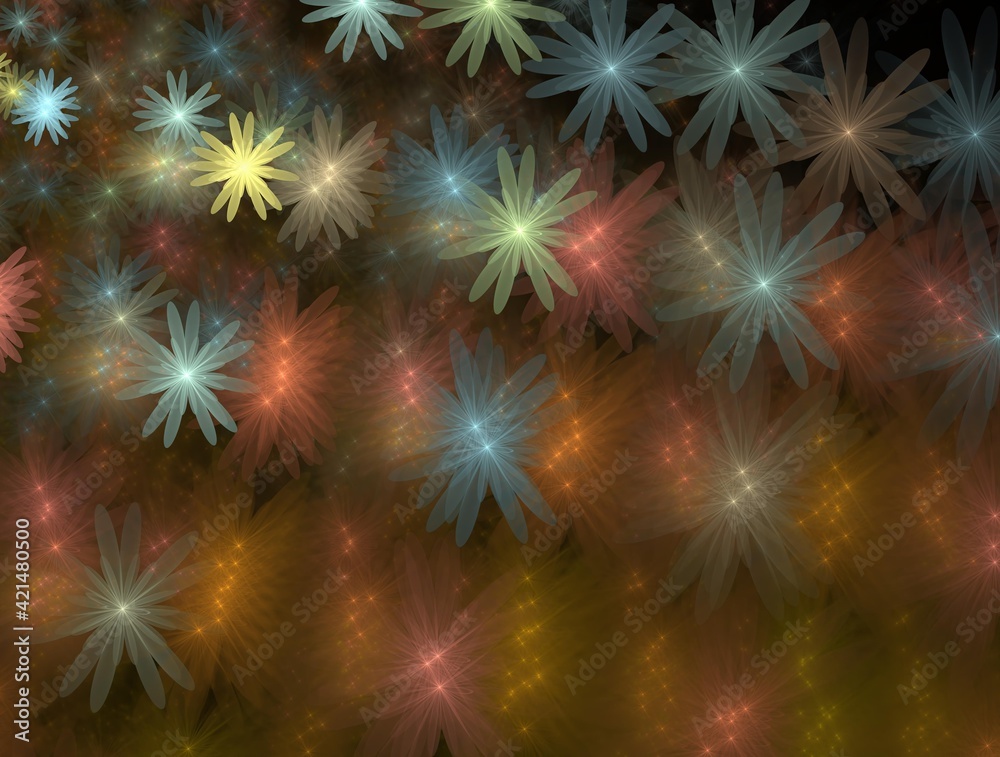 Fototapeta premium Imaginatory fractal background generated Image
