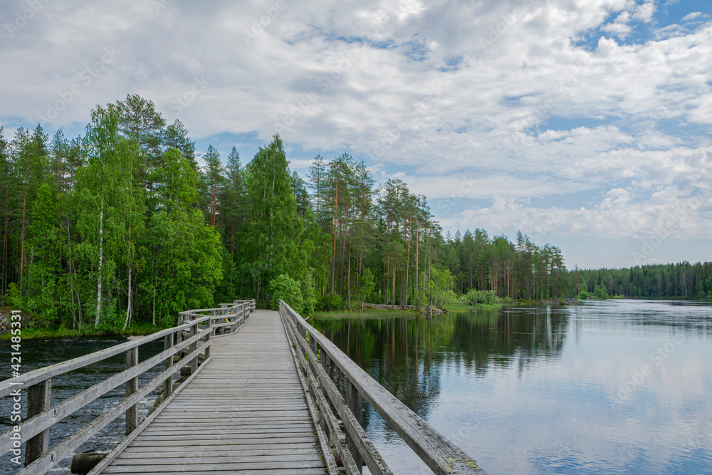 View of the Neitikoski Rapids, part of Ruunaa Rapids, Lieksa, Finland View of the Neitikoski Rapids, part of Ruunaa Rapids, Lieksa, Finland