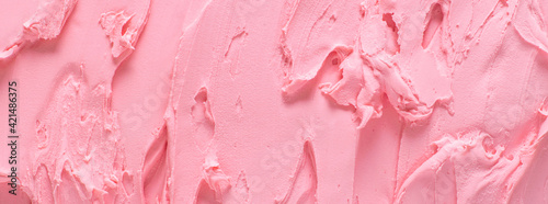 Tableau sur toile Texture surface of ice cream