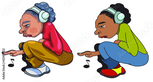 Musicien qui porte des écouteurs