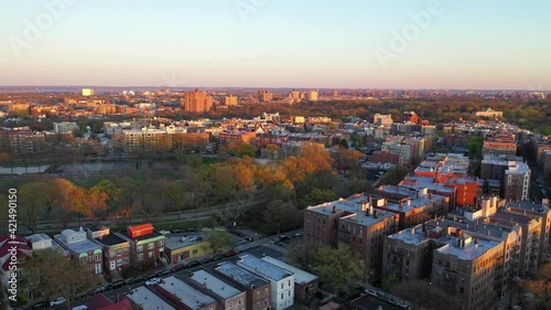 Scenic Sunset Pan View of Williamsbridge Oval in the Bronx, NY - Part 2 photo