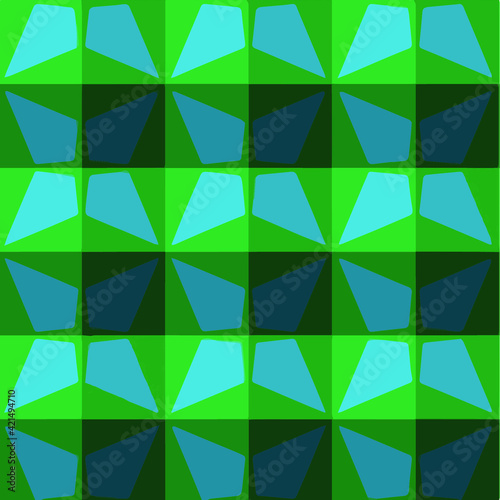  Geometric vector pattern with triangular elements. Seamless abstract ornament for wallpapers and backgrounds. 