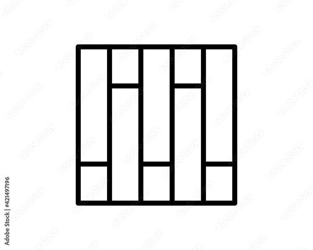 parquet vector line icon, sign, illustration on background, editable strokes parquet vector line icon, sign, illustration on background, editable strokes