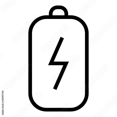 Battery icon design line style