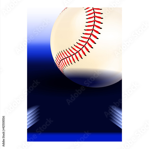 Baseball Stadium Sport League Flyer Banner Vector