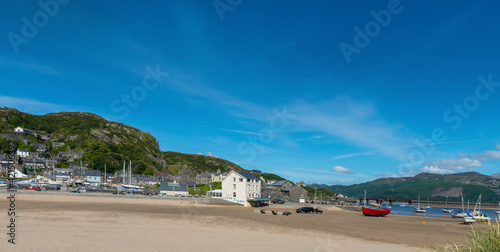 Barmouth , estuary, Afon Mawddach , Cardigan Bay, Gwynedd, Wales, UK