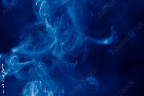 Blue abstract texture Smoke Background.