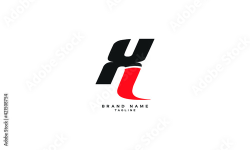 XL, LX, Abstract initial monogram letter alphabet logo design