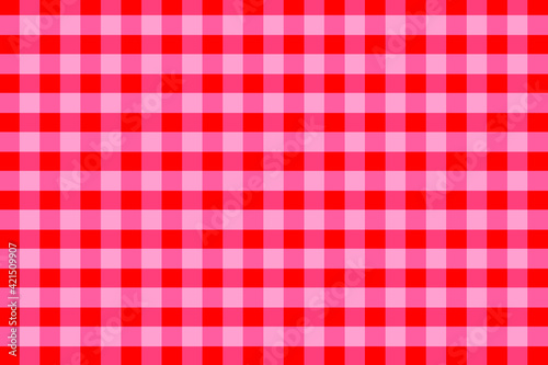 Red Gingham Pattern Background