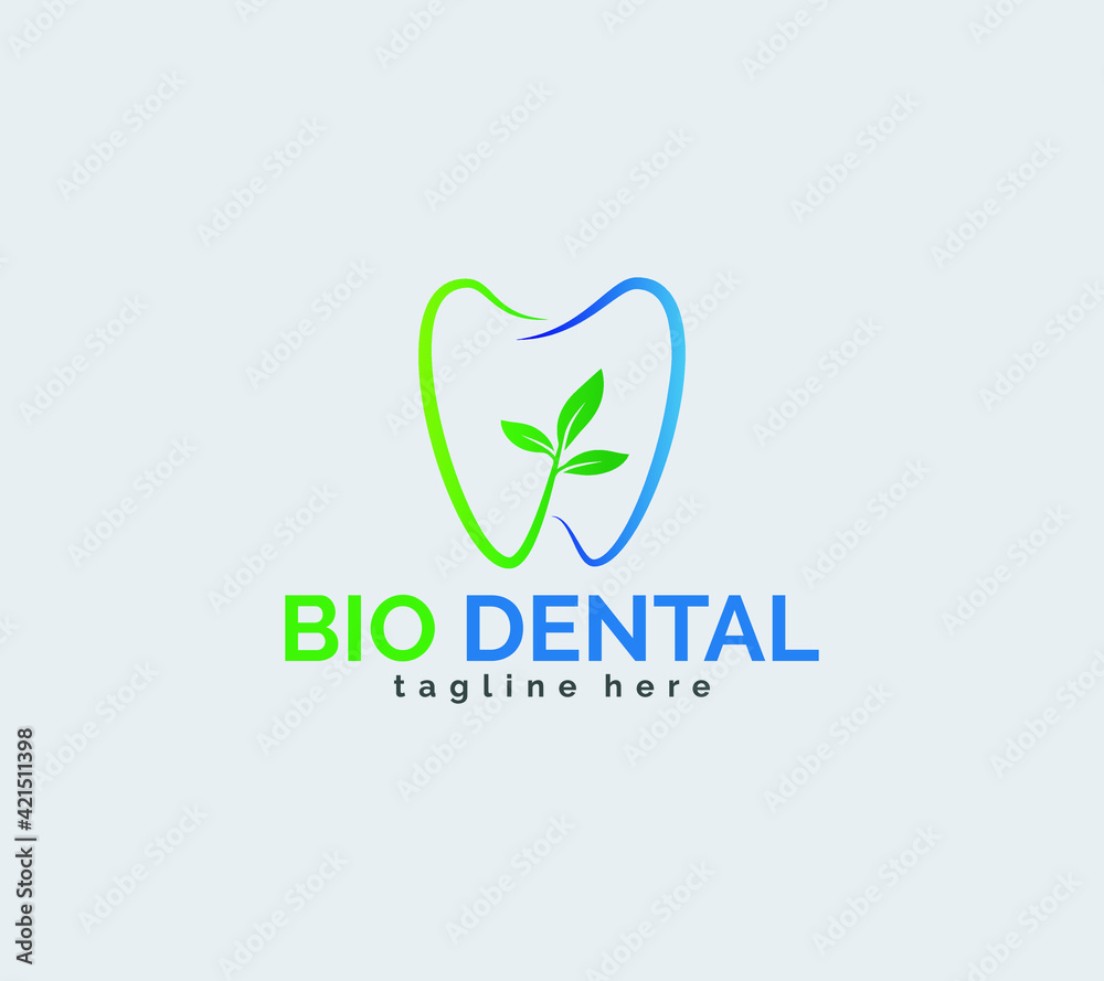 Bio Dental logo for natural dental, dental care, dentist, business and company logo. Bio Dental logo for natural dental, dental care, dentist, business and company logo.