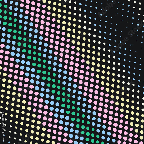 Abstract geometric seamless pattern with vertical fading lines, tracks, halftone stripes. Extreme sport style illustration, urban art. Trendy black and white graphic background texture. Stock vector