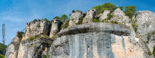 Via Ferrata, Escabas River, Priego, Ruta del Mimbre, Cuenca, Castilla - La Mancha, Spain, Europe photo