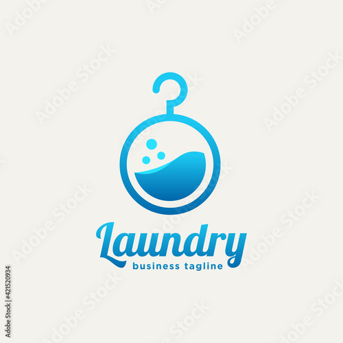 laundry washing machine minimalist line art flat logo icon template vector illustration design. simple modern label logo concept