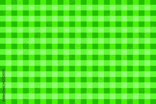 Green Gingham Pattern Background
