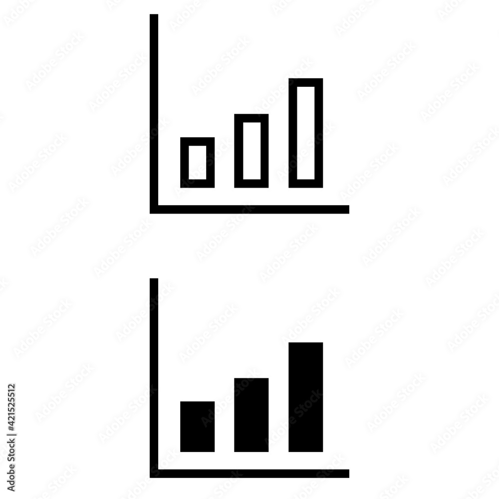 Chart icon vector set. analysis illustration sign collection. analytics symbol or logo. Chart icon vector set. analysis illustration sign collection. analytics symbol or logo.