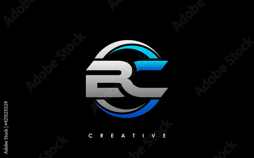 BC Letter Initial Logo Design Template Vector Illustration