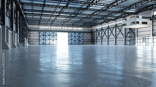 Industrial Hangar Hall Interior 3 © Rafa