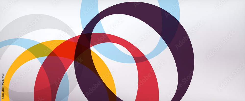Ring geometric shapes, o letter repetition wallpaper. Abstract background for business or technology presentations, internet posters or web brochure covers Ring geometric shapes, o letter repetition wallpaper. Abstract background for business or technology presentations, internet posters or web brochure covers