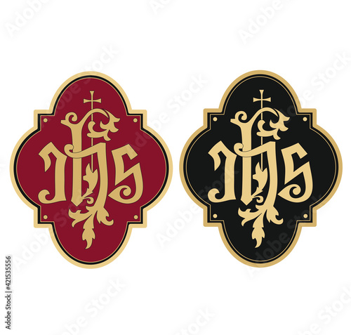 SYMBOLS OF THE CATHOLIC CHURCH, WITH CROSSES DECORATED FOR SACRED DRESSES