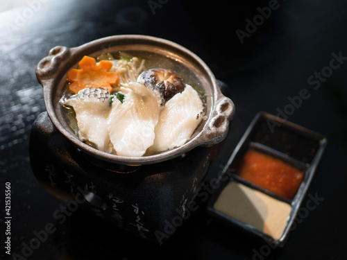 Japanese Menu - Sea Bass Hotpot Nabe