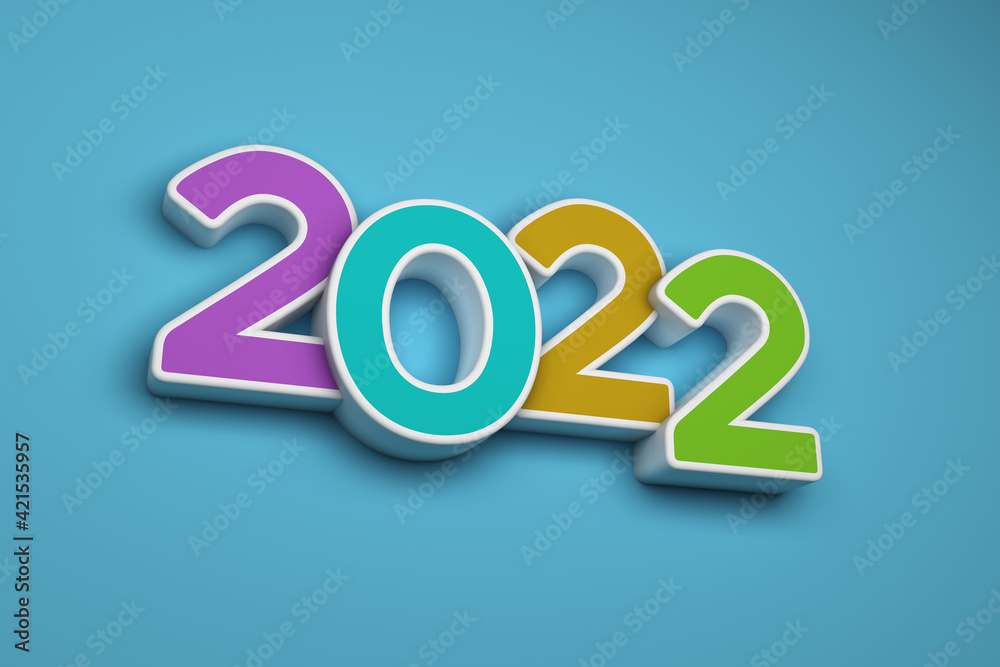 New Year 2022 Creative Design Concept - 3D Rendered Image
New Year 2022 Creative Design Concept - 3D Rendered Image