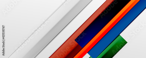 Color abstract lines trendy geometric background for business or technology presentation  internet poster or web brochure cover  wallpaper