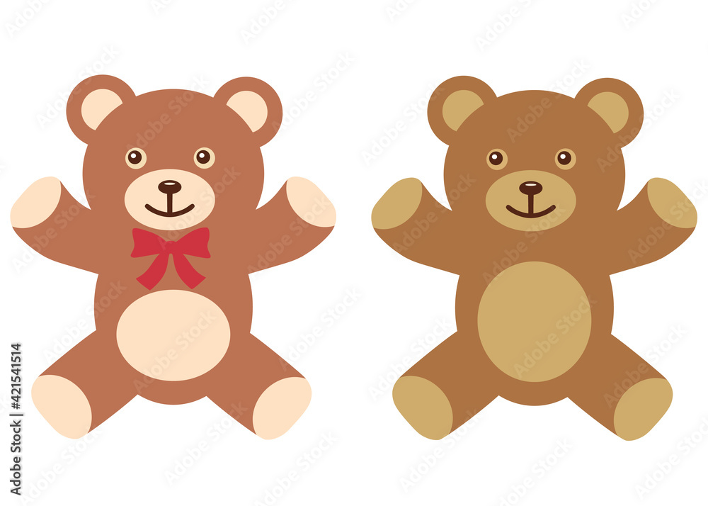 Funny beige and brown bear in the set. Funny beige and brown bear in the set.