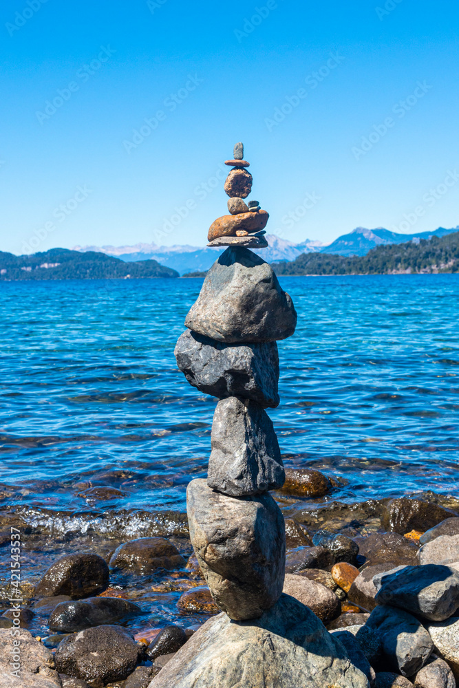 stones on the beach stones on the beach