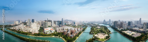 Aerial photography of Xiamen city landscape © 昊 周