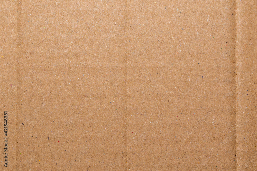 Fototapeta premium Plain Brown Cardboard Texture Background