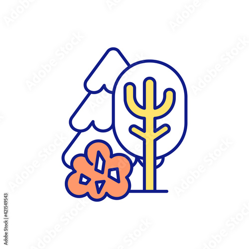 Environmental pollution by microplastics RGB color icon. Microplastics types. Harm to environment. Industrial abrasives. Top environmental challenges. Climate change. Isolated vector illustration