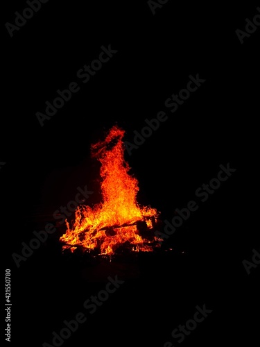 fire in the fireplace © Vinicius